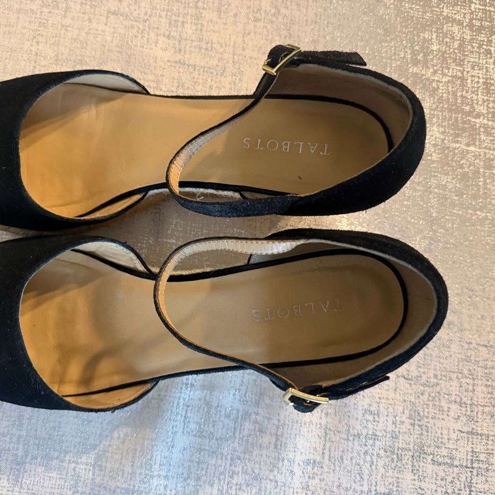 Talbots Black Espadrille Women's Shoes - Picture 5 of 16